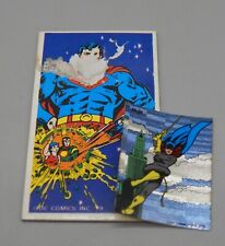1979 Japanese Meiji candy DC Comics BATGIRL sticker w/ SUPERMAN trading card  picture