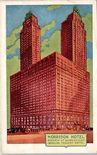 c1930s Postcard Chicago IL Illinois Morrison Hotel World's Tallest picture