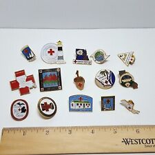 Vintage American Red Cross Local Regional State Chapters & Disaster Relief Pins picture