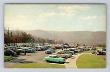 Pinnacle Mnt. VA-Virginia, Parking Lot, Cumberlands, 50's Cars, Vintage Postcard picture