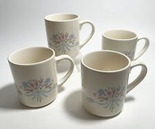 4pc Vintage Himark Satin Bouquet Coffee Mugs Country Kitchen Tea Cups #14-2316 picture