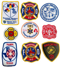 Firefighter PATCH LOT OF 9 Fabric Uniform Patches EMT Medic Fire Department picture