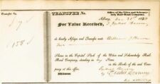 Erastus Corning - Utica and Schenectady Railroad - Railway Stock Certificate - A picture
