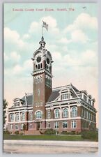 Lincoln County Court House Merrill Wisconsin WI Antique 1911 Postcard picture