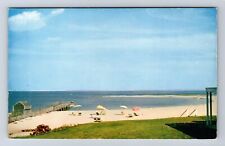 Chatham MA-Massachusetts, Beach At Chatham Bars Inn, Advertise Vintage Postcard picture