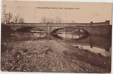 Springfield Ohio Oh Cement Bridge in Snyder Park Postcard 1918 picture