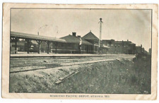 Aurora, MO Missouri 1907 Postcard, MOPAC Railroad Depot picture