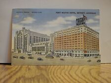 Fort Wayne Hotel Detroit Michigan Vintage Lithograph Post Card  picture