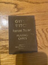 Vintage 1940s Gypsy Witch Fortune Telling Playing Cards Complete W/Instructions picture