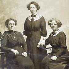 Antique 1910s Scottish Women Sauchiehall Glasgow Real Photo RPPC Postcard V3446 picture