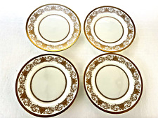 Aynsley John Imperial Gold 194 Lot of 4 dinner plates gold White Fine Bone China picture