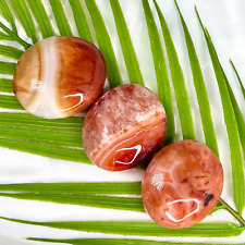 Carnelian Palm Stones Meditation Crystal Australian Seller picture