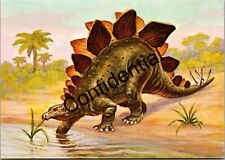 1980s Prehistoric Stegosaurus Plated Dinosaur Dino Continental Postcard L318 picture