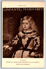 c1930s Portrait De L'Infante Marie Marguerite Velasquez Vintage Postcard picture