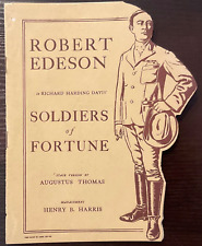 Vintage Theatre Souvenir Program for Robert Edeson in Soldiers of Fortune picture