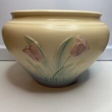 Vintage Hull Extra Large Tulip Jardiniere / Planter Pot - Art Pottery Matte Pink picture