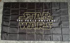 Rare THE FORCE AWAKENS STAR WARS 3'X5' FLAG 12 18 2015 Movie Poster Banner BB-8 picture
