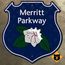Connecticut Merritt Parkway highway marker road sign flower shield 1938 16 x 17 picture