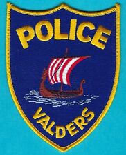 VALDERS WISCONSIN POLICE SHOULDER PATCH VIKING SHIP picture