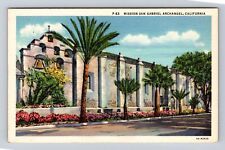 Archangel CA-California, Historic Mission San Gabriel, Antique Vintage Postcard picture