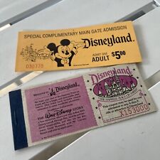 Vintage Disneyland Complimentary Main Gate Admission Ticket And Coupon Book picture