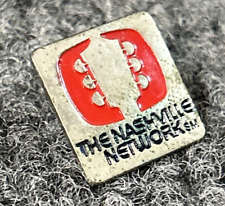 Vtg TNN Nashville Network Pin Lapel Silver Tone TN Tennessee picture