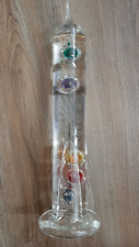 Galileo Thermometer Glass with Multicolor Floating Balls Office Table Home Decor picture
