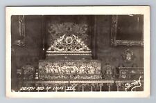 France RPPC-Death Bed Of Louis XIV, Royalty, Antique, Vintage Postcard picture
