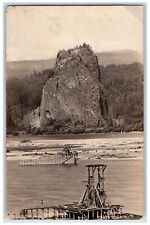 c1922 Castle Rock Columbia River Highway Oregon RPPC Photo Postcard picture