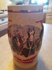 Budweiser Bud AB Anheuser Busch 2015 Christmas Holiday annual series stein NIB picture