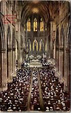 New York City NY, Interior St. Patrick's Cathedral Vintage Postcard picture