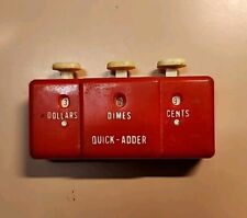 Vintage 1950s Red Quick Adder 6319 Made in Hong Kong Works Great picture