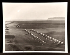 United States Biplane Lineup in Airfield Aerial Photograph. WW1 era c.1920's picture