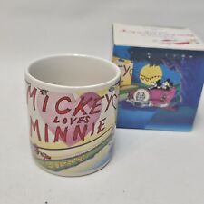 Disney  Mickie Minnie Mouse Sweetheart Coffee Mug Vintage New picture