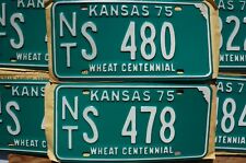 ONE or MORE 1975 KANSAS - WHEAT CENTENNIAL License Plate - UNISSUED picture