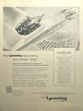 Lycoming Williamsport PA Stratford CT Jet Precision Parts Vintage Print Ad 1954 picture