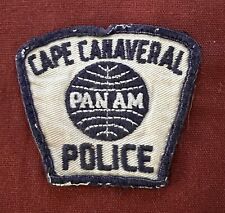 Vintage Cape Canaveral Base Florida Police Patch NASA 1960s Pan Am PAA Airline picture