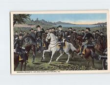 Postcard General Robert E. Lee And Staff Gettysburg Pennsylvania USA picture