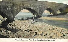 c1910 Postcard; Concrete Flume across Pecos River, Carlsbad Project, NM Eddy Co. picture