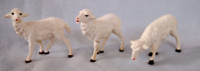 Vtg MCM Plastic Christmas Nativity sheep trio picture