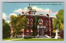 Delaware OH-Ohio, Delaware County Court House, Antique Vintage Souvenir Postcard picture