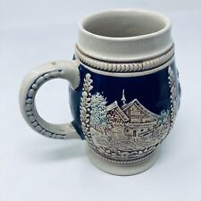 Marzi and Remi Cobalt Blue Beer Stein Mug Germany 5” Tall picture