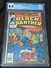 Black Panther #1 CGC 8.0 White pages 1977 JACK KIRBY story, cover, & art picture