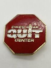 Pikes Peak Quit Center Stop Sign Shaped Lapel Pin picture
