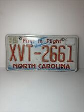VINTAGE NORTH CAROLINA LICENSE PLATE FIRST IN FLIGHT ✈️ XVT-2661 NICE😎 picture