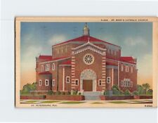 Postcard St. Mary's Catholic Church St. Petersburg Florida USA picture