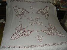 Beautiful Vintage Hand Made Coverlet   256cm/200cm(101''x79'') #0656 picture
