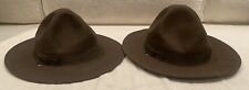 2 Vintage USMC Marine Corps DI Drill Instructor Campaign Cover Felt Hats picture