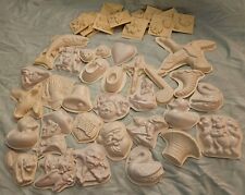 Vintage Lot Wilton Plastic Candy Molds Cake Decorating Flowers Birds Holidays picture