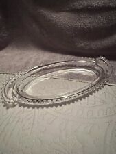 Tray Imperial Vintage Clear Glass Candlewick Relish With Handles Oval picture